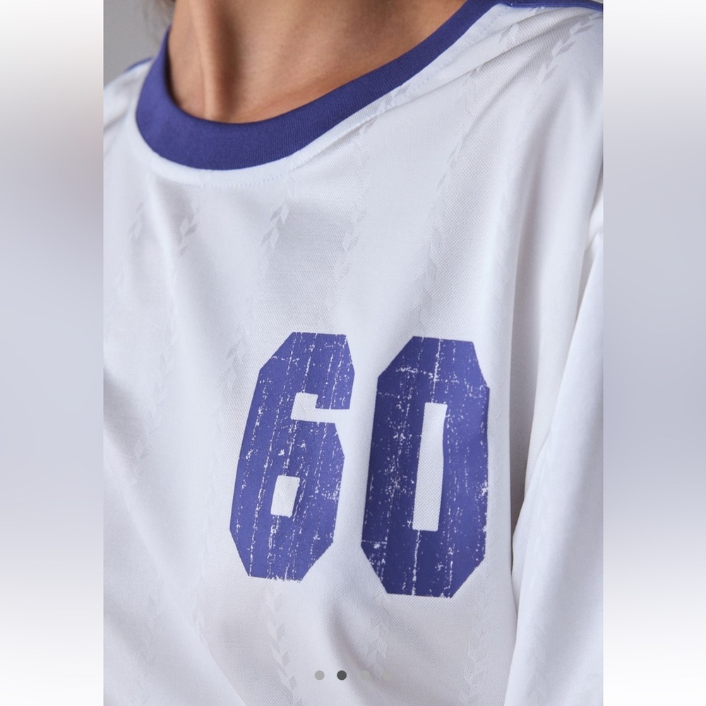 NWT urban outfitters BDG Jude smocked soccer jersey top XS